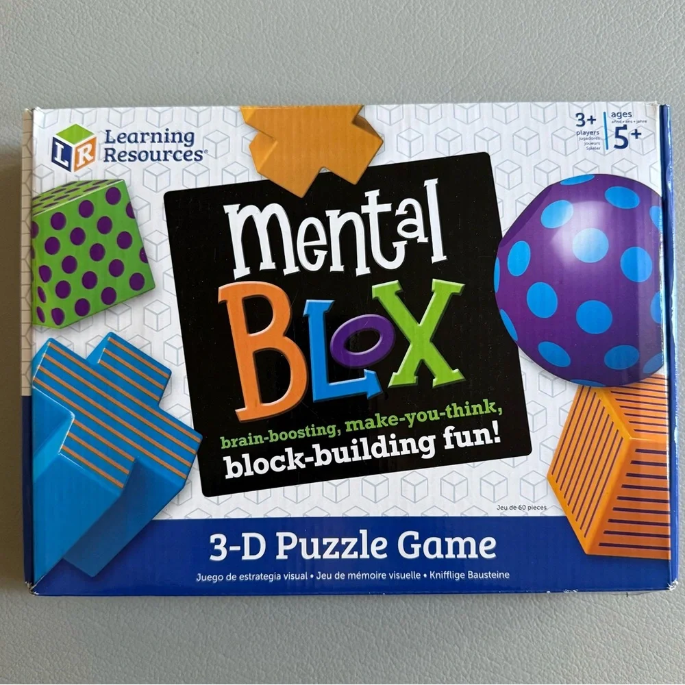Learning Resources Mental Blox Critical Thinking Game | 20 Blocks/40 pcs | STEM